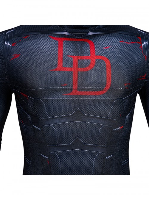 Daredevil Born Again Season 2 Daredevil Black Bodysuit Halloween Cosplay Costume Set