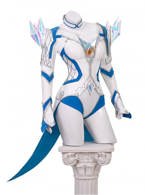 Game Marvel Rivals White Queen Emma Grace Frost Bodysuit Halloween Cosplay Costume Set Without Shoes