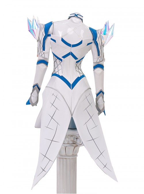 Game Marvel Rivals White Queen Emma Grace Frost Bodysuit Halloween Cosplay Costume Set Without Shoes