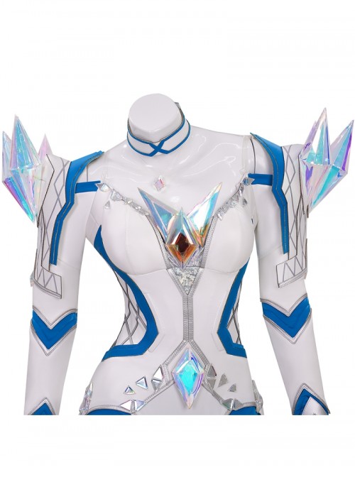 Game Marvel Rivals White Queen Emma Grace Frost Bodysuit Halloween Cosplay Costume Set Without Shoes