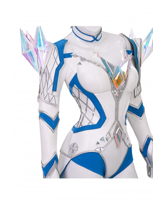 Game Marvel Rivals White Queen Emma Grace Frost Bodysuit Halloween Cosplay Costume Set Without Shoes