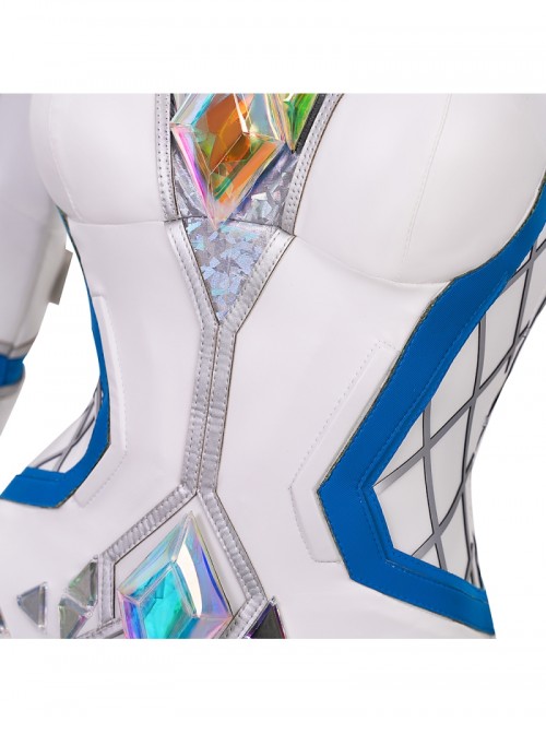 Game Marvel Rivals White Queen Emma Grace Frost Bodysuit Halloween Cosplay Costume Set Without Shoes