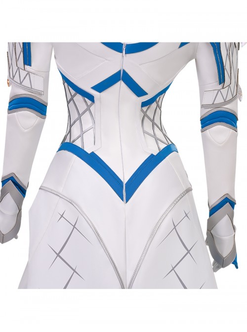 Game Marvel Rivals White Queen Emma Grace Frost Bodysuit Halloween Cosplay Costume Set Without Shoes