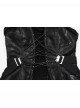 Cool Black Cross Straps Personality Metal Skull Decoration Sexy Punk Style Tube Top