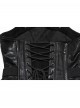 Cool Black Cross Straps Personality Metal Skull Decoration Sexy Punk Style Tube Top