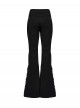 Street Decadent Black Cool Metal Rivet Decoration Personalized Splicing Punk Style Flared Pants