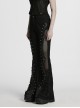 Street Decadent Black Cool Metal Rivet Decoration Personalized Splicing Punk Style Flared Pants