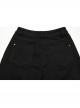 Street Decadent Black Cool Metal Rivet Decoration Personalized Splicing Punk Style Flared Pants
