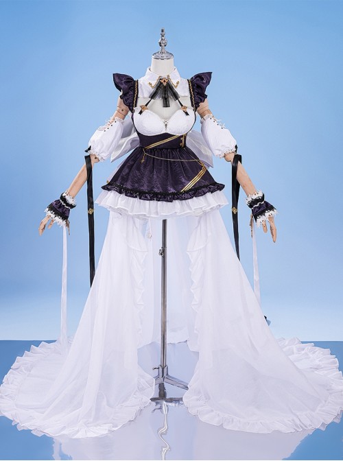 Game Azur Lane HMS Cheshire Halloween Cosplay Costume Set