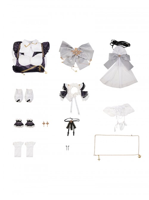 Game Azur Lane HMS Cheshire Halloween Cosplay Costume Set