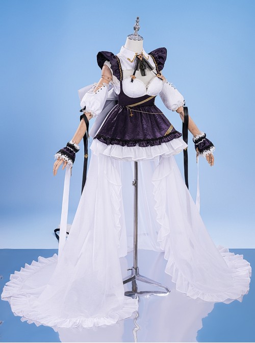 Game Azur Lane HMS Cheshire Halloween Cosplay Costume Set