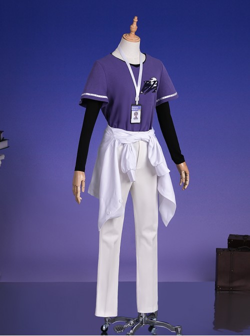 Game Identity V Esports BLK Team Skin Embalmer Aesop Carl Halloween Cosplay Costume Set