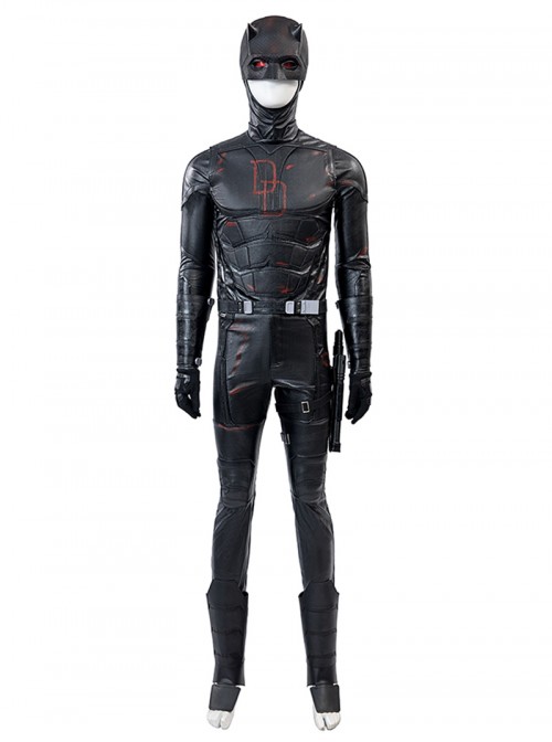 Daredevil Born Again Daredevil 2025 Black Edition Bodysuit Halloween Cosplay Costume Set Without Shoes And Helmet