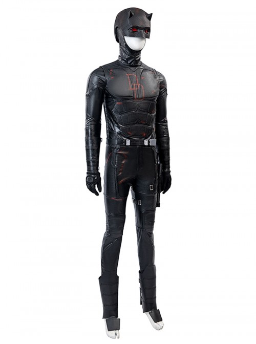 Daredevil Born Again Daredevil 2025 Black Edition Bodysuit Halloween Cosplay Costume Set Without Shoes And Helmet
