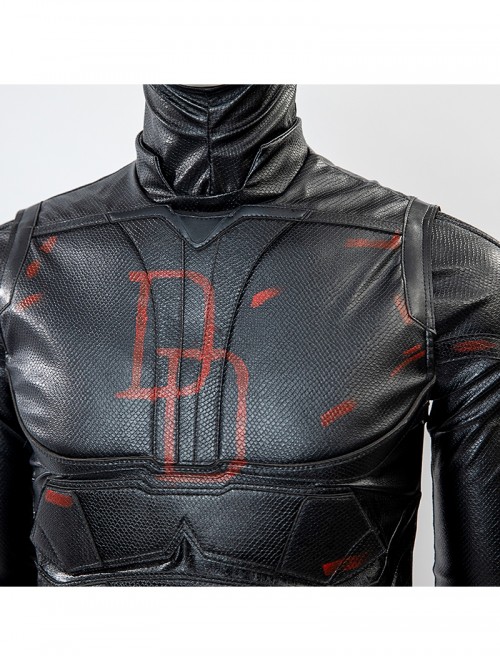 Daredevil Born Again Daredevil 2025 Black Edition Bodysuit Halloween Cosplay Costume Set Without Shoes And Helmet