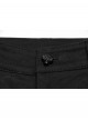 Personalized Black Unique 3D Vinyl Armor Patch Cross Straps Decorated Cyberpunk Style Slim Pants