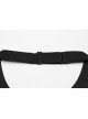 Personality Simple Black Sexy Halter Neck Backless Cool Metal Rivet Buckle Decoration Punk Style Dress