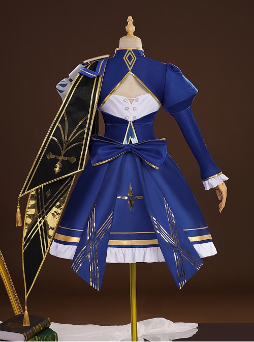 Honkai Star Rail X Fate Stay Night Unlimited Blade Works Collaboration Saber Halloween Cosplay Costume Set Without Shoes