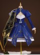 Honkai Star Rail X Fate Stay Night Unlimited Blade Works Collaboration Saber Halloween Cosplay Costume Set Without Shoes