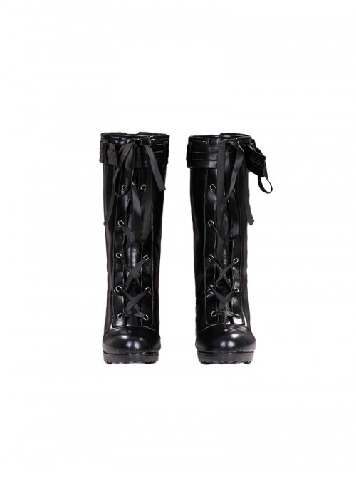 Honkai Star Rail X Fate Stay Night Unlimited Blade Works Collaboration Saber Halloween Cosplay Accessories Black High Heel Boots