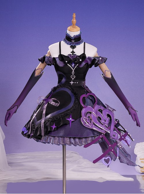 Honor Of Kings X Sanrio Characters Collaboration Kuromi Heart Angela Halloween Cosplay Costume Set