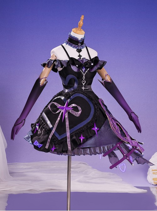 Honor Of Kings X Sanrio Characters Collaboration Kuromi Heart Angela Halloween Cosplay Costume Set