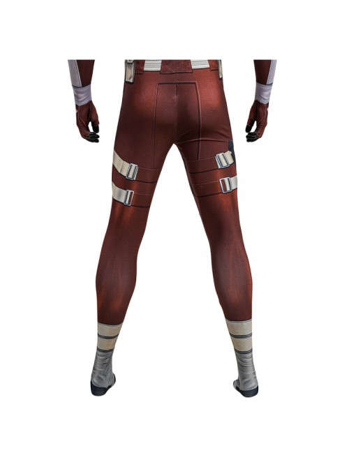 Thunderbolts Red Guardian Alexi Shostakov Bodysuit Halloween Cosplay Costume Set Without Shoes