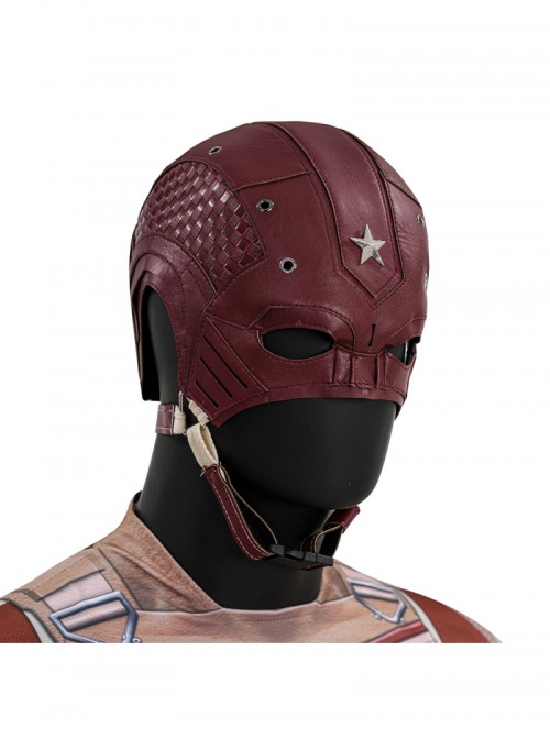 Thunderbolts Red Guardian Alexi Shostakov Bodysuit Halloween Cosplay Costume Set Without Shoes