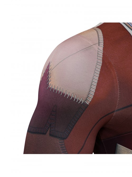 Thunderbolts Red Guardian Alexi Shostakov Bodysuit Halloween Cosplay Costume Set Without Shoes