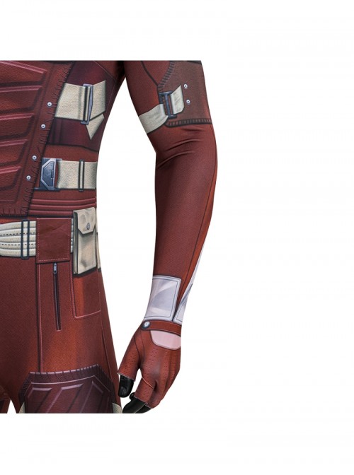 Thunderbolts Red Guardian Alexi Shostakov Bodysuit Halloween Cosplay Costume Set Without Shoes