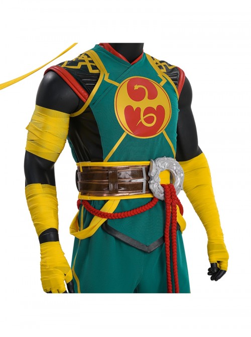 Game Marvel Rivals Iron Fist Halloween Cosplay Costume Set Without Shoes