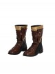 Game Marvel Rivals Iron Fist Halloween Cosplay Accessories Brown Boots