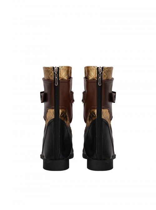 Game Marvel Rivals Iron Fist Halloween Cosplay Accessories Brown Boots