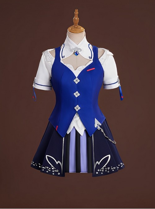 Honkai Impact 3 Seele Vollerei Azure Memories Halloween Cosplay Costume Full Set
