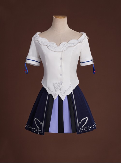 Honkai Impact 3 Seele Vollerei Azure Memories Halloween Cosplay Costume Full Set