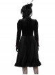 Black Red Stitching Dark Vampire Style Luxury Velvet Exquisite Lace Decoration Gothic Style Dress