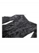Black Sexy Dreamy One Shoulder Design Exquisite Layered Lace Gothic Style Trumpet Sleeves Dress