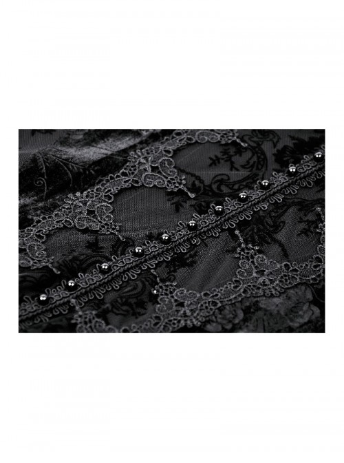 Black Sexy Dreamy One Shoulder Design Exquisite Layered Lace Gothic Style Trumpet Sleeves Dress