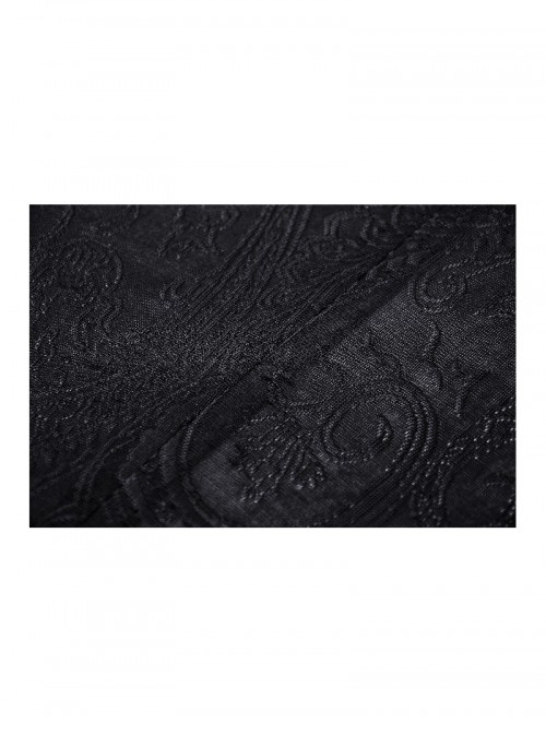 Black Sexy Halterneck Off Shoulder Design Retro Flared Sleeves Exquisite Lace Decoration Gothic Style Dress