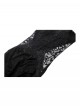 Black Sexy Lace Stitching Perspective Side Slit Design Gothic Style Slim Suspender Dress