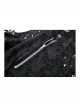 Black Personality Devil Cat Ears Hooded Design Irregular Hole Decoration Punk Style Slim Dress