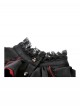 Black Red Retro Bow Tie Decorated Little Devil Tail Trailing Gothic Style Shirt Dress