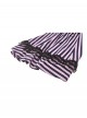 Black Purple Sexy Tube Top Striped Knitted Lace Stitching Punk Style Slim Dress