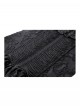 Rock Avant Garde Black Lace Splicing Rebellious Metal Ring Buckle Decoration Punk Style Suspender Dress