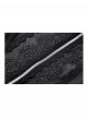Black Personality Spider Web Hollow Design Metal Spider Zipper Collar Lace Splicing Punk Style Shirt