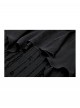 Unique Black Mock Two Piece Design Exquisite Mesh Lace Splicing Rose Decoration Gothic Style Shirt