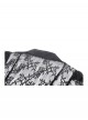 Black Sexy Lace Hollow Stitching Elegant Lapel Design Gothic Style Slim Top