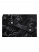 Retro Black Jacquard Pattern Elegant Small High Collar Design Gothic Style Tailcoat