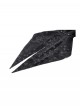 Retro Black Jacquard Pattern Elegant Small High Collar Design Gothic Style Tailcoat