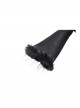 Black Romantic Layered Lace Splicing Plush Decoration Gorgeous Gothic Style Coat